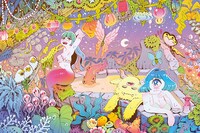 谷口菜津子の描いたイラスト。この絵のメイキングがMdN2017年1月号に掲載されている。