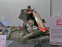 「ベルセルク展」の様子。