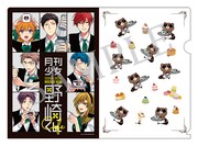 会計が500円を超えるごとに1つ捺印されるスタンプを、10個集めた人に進呈される描き下ろしの限定クリアファイル。