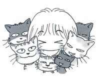 たかなししずえの自画像。 (c) たかなししずえ／ねこぱんち（少年画報社）