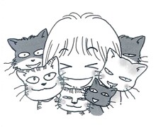 たかなししずえの自画像。 (c) たかなししずえ／ねこぱんち（少年画報社）