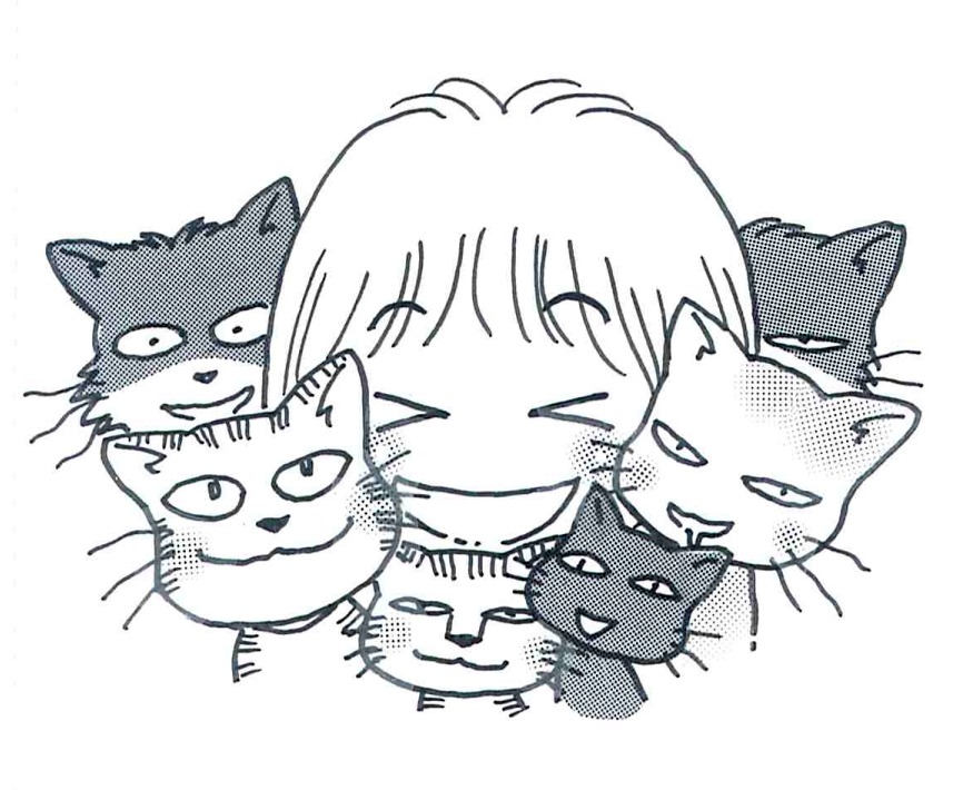 たかなししずえの自画像。 (c) たかなししずえ／ねこぱんち（少年画報社）