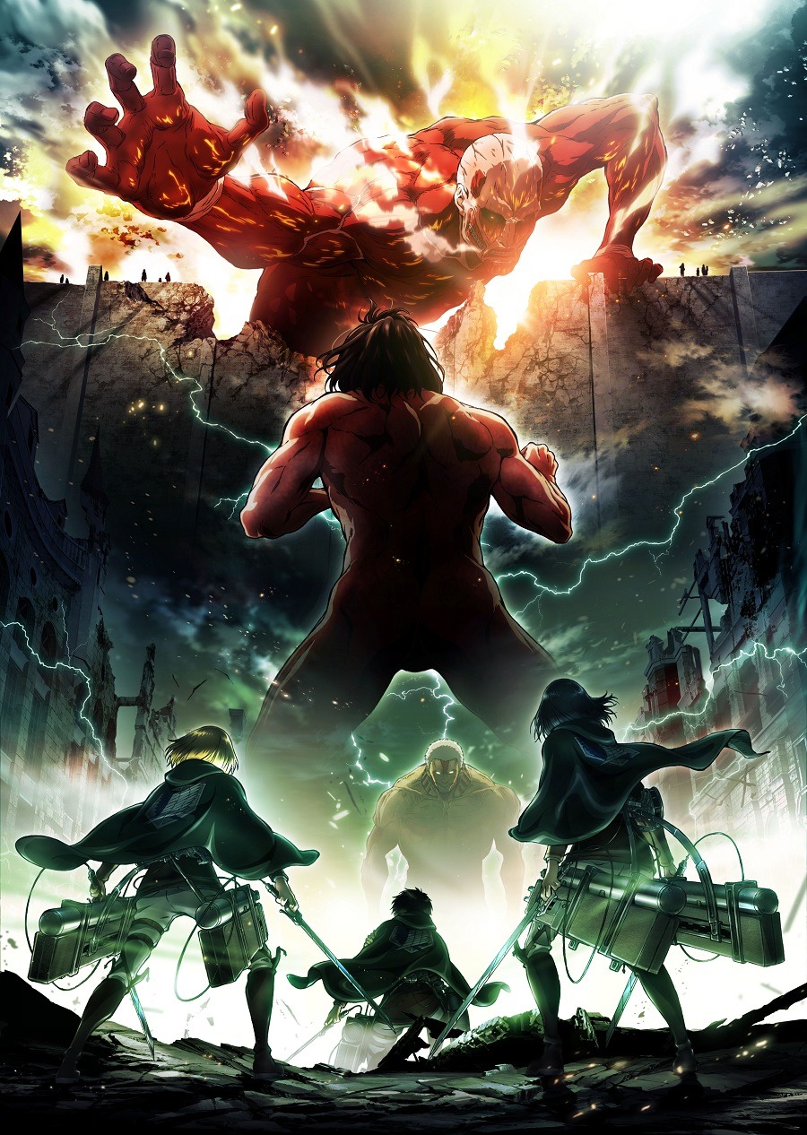 アニメ「進撃の巨人」第2期のビジュアル。