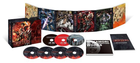 「DRIFTERS」Blu-ray BOXの展開図。