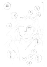 「吉野朔実作品集 いつか緑の花束に」収録のネームより。