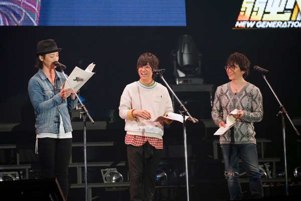「弱虫ペダル NEW GENERATION」のキャスト陣。左から鳥海浩輔、山下大輝、阿部敦。