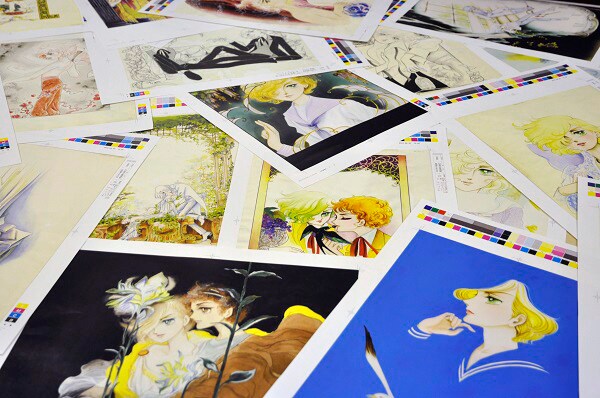 竹宮惠子によるイラスト。