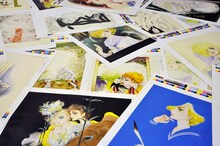 竹宮惠子によるイラスト。