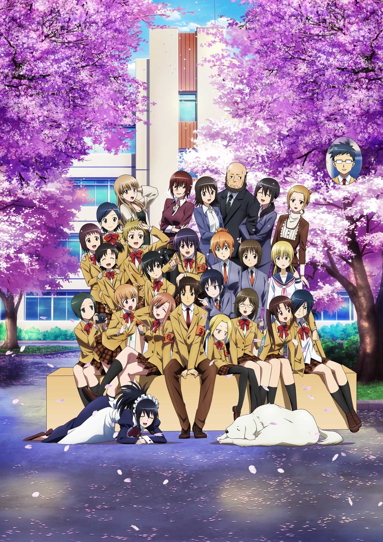 「生徒会役員共」劇場版ティザービジュアル (c)氏家ト全・講談社/桜才学園生徒会視聴覚室