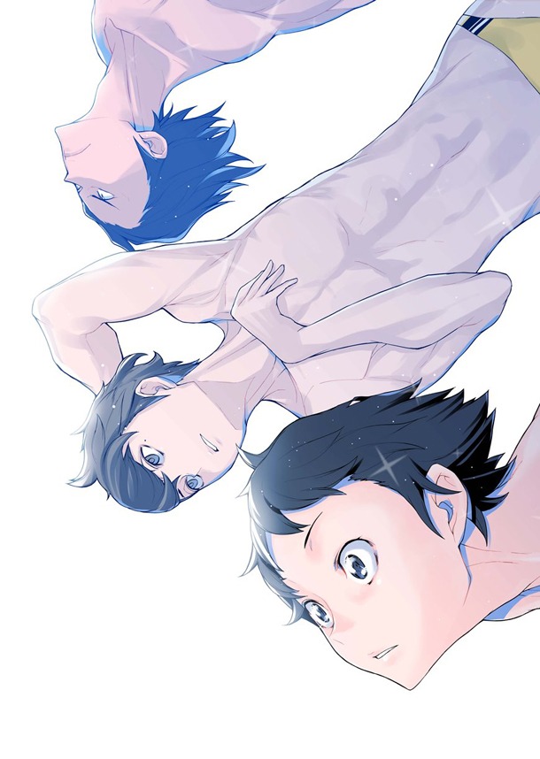 ヤスダスズヒトが手がけたアニメ「DIVE!!」のビジュアル。