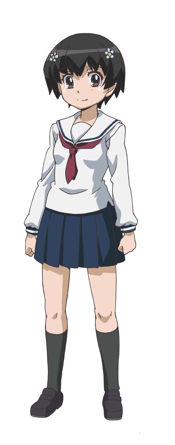秋月結花（CV：福緒唯）のキャラクタービジュアル。