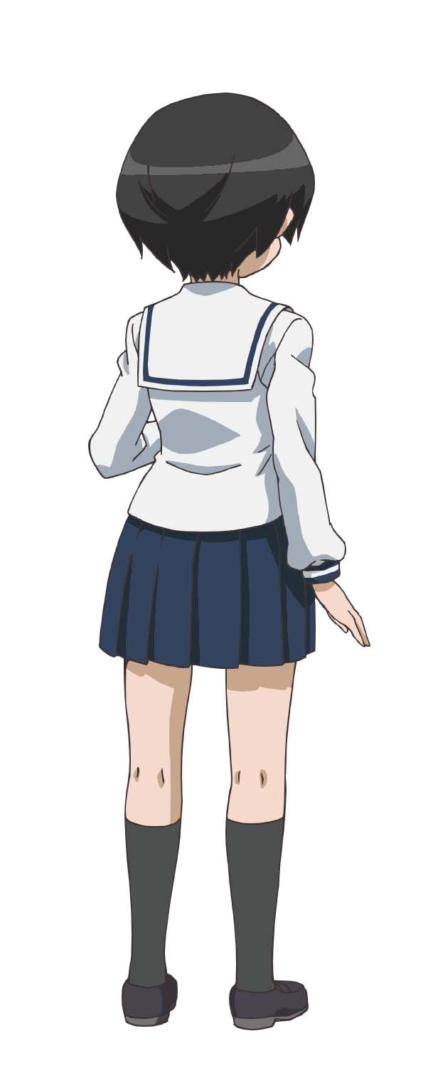 秋月結花（CV：福緒唯）のキャラクタービジュアル。