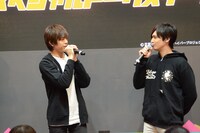 「ハイパープロジェクション演劇『ハイキュー!!』」トークステージの様子。