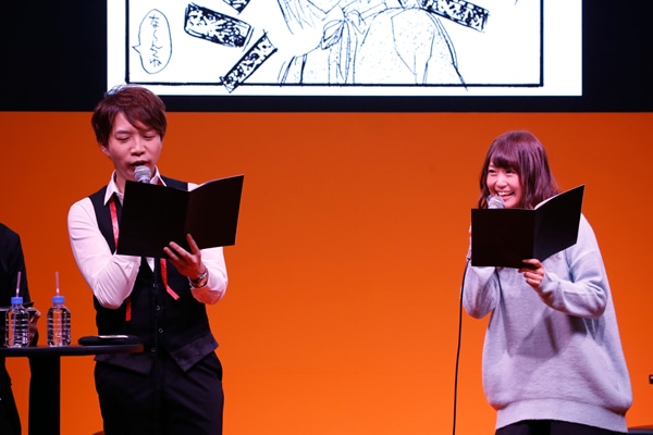 諏訪部順一と芹澤優。