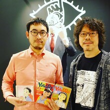 左から「よなよな…」パーソナリティーの鈴木淳史、浦沢直樹。