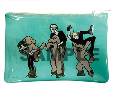 「ユーリ!!! on ICE」Blu-ray / DVD2巻に付属するオリジナルビニールポーチ。