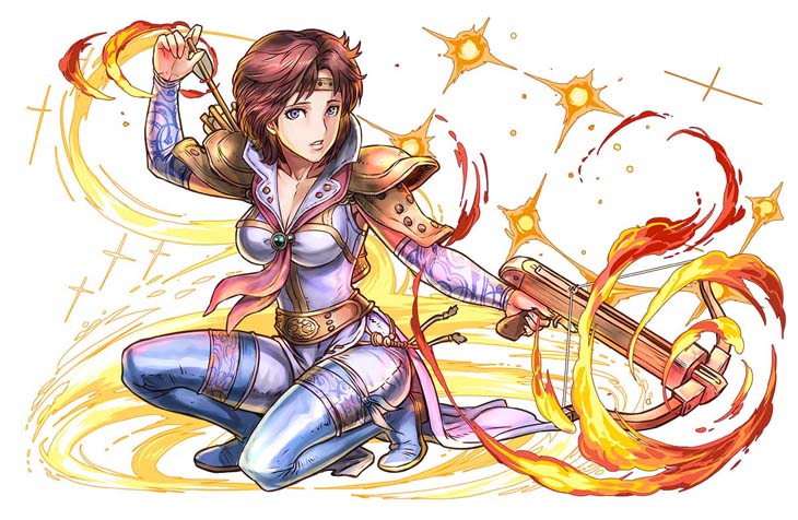 「パズル＆ドラゴンズ」で入手できる「リン（究極進化）」イメージ。