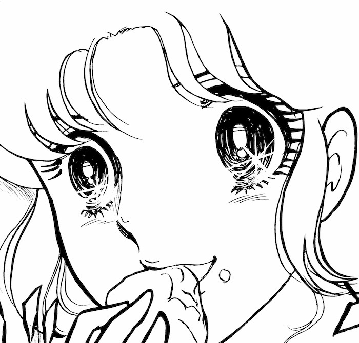 「大人のぬりえ ガラスの仮面」より。 (c)Miuchi Suzue「ガラスの仮面」