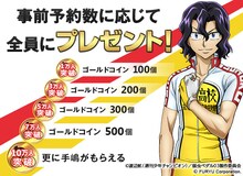 「弱虫ペダル Connect Road」事前予約キャンペーンのビジュアル。