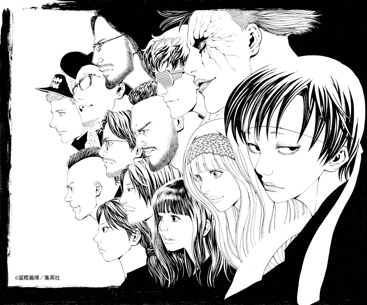 冨樫義博による戸川純 with Vampilliaのアーティストイラスト。