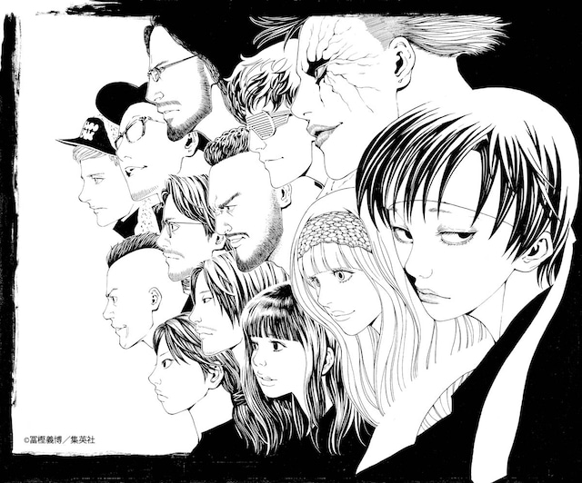 冨樫義博による戸川純 with Vampilliaのアーティストイラスト。