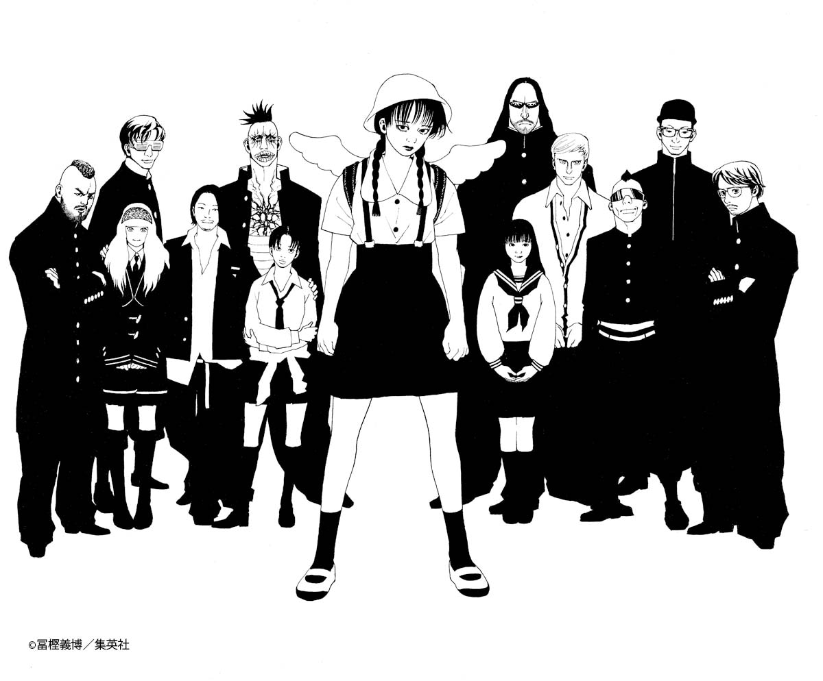 冨樫義博による戸川純 with Vampilliaのアーティストイラスト。