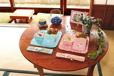 「福箱水色：川本家のお騒がせニャー」と「福箱桃色：リスポッケ先生」。