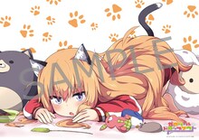 早期予約キャンペーンでプレゼントされる、うかみ描き下ろしA3クリアポスター。