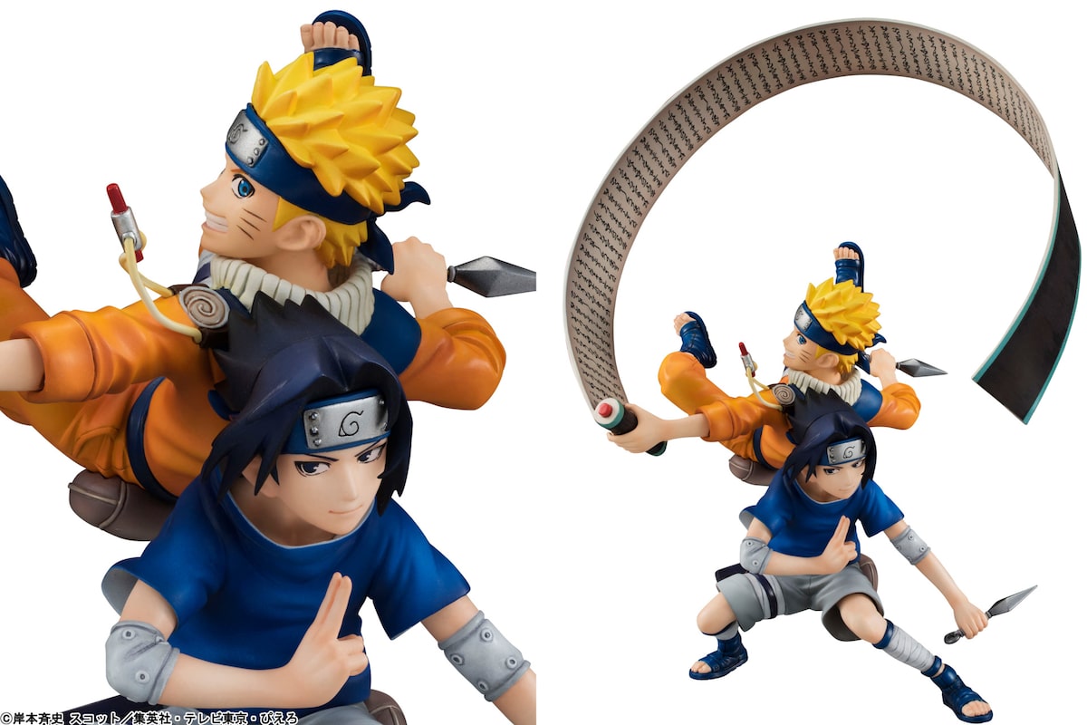 Naruto 17巻のカバー絵が立体化 ナルトとサスケが背中合わせるフィギュア コミックナタリー