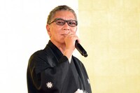 2017年1月5日「土竜の唄 香港狂騒曲」のイベントに登壇した三池崇史。