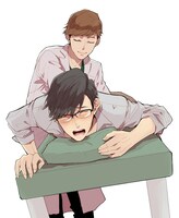 渦井「ほぐされ紳士、揉井さん」カット (c)渦井／小学館