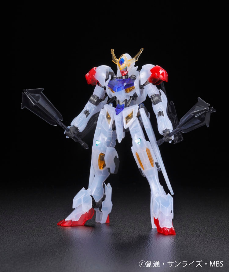 イベント限定にて販売される「HG 1/144 ガンダムバルバトスルプス 200mm砲装備 クリアカラーVer.」。