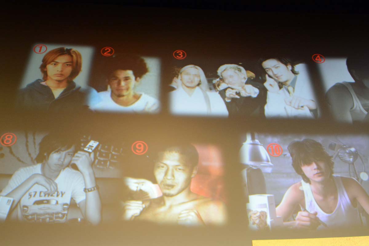 登壇者たちの20歳頃の写真。