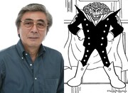 左から柴田秀勝、ゴアのイラスト（オリジナル版）。