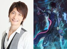 左から島崎信長、男主人公のイラスト。