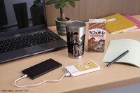 「キングダム」と「マイルドカフェオーレ」がコラボした限定パッケージや、オリジナルグッズ。