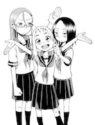 「からかい上手の高木さん」の高木さん、西片のクラスメイトであるミナ、ユカリ、サナエ。