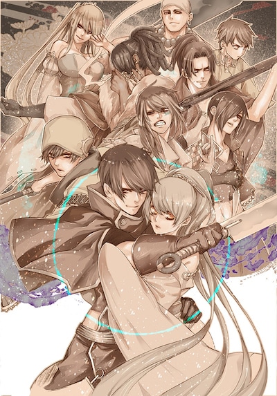 「BRAVE10」舞台化を記念した霜月かいり描き下ろしイラスト。