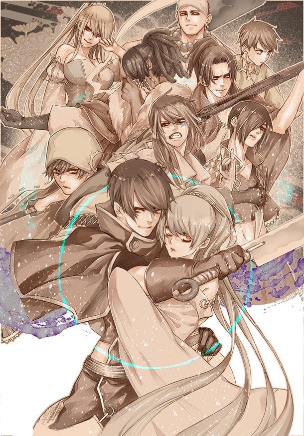 「BRAVE10」舞台化を記念した霜月かいり描き下ろしイラスト。