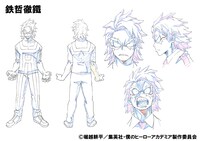 鉄哲徹鐵の設定画。