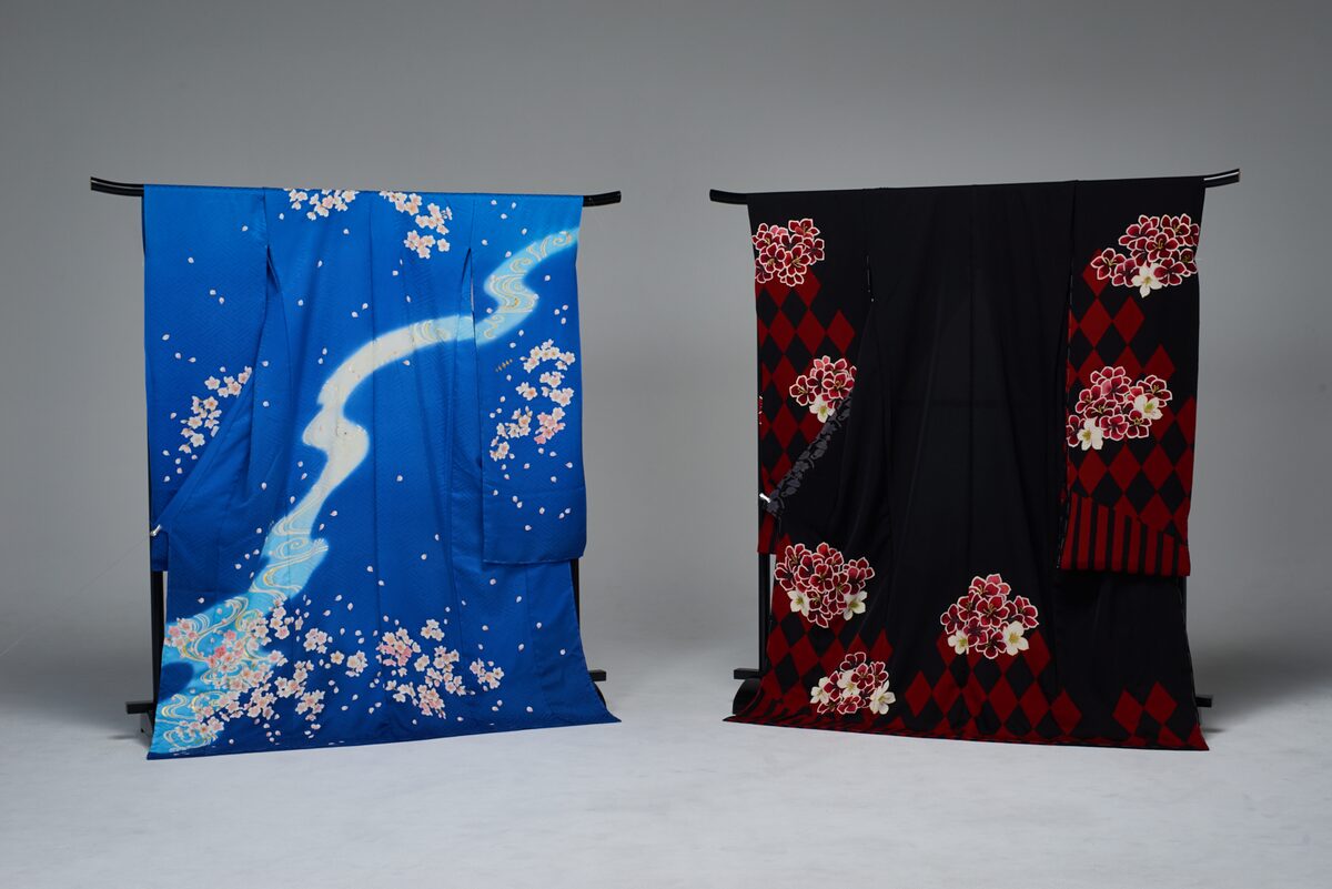 刀剣乱舞 三日月宗近 加州清光が1点ものの京友禅に 和風小物も登場 コミックナタリー