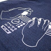 「ハイスコアガール」とMHzのアパレルライン・G1000とのコラボによる「コマンドフーディー（パーカー）」。