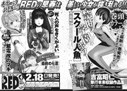 月刊チャンピオンRED3月号に掲載された次号予告ページ。