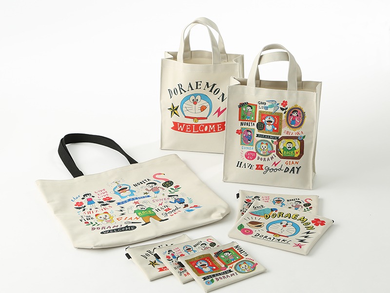 イフクカズヒコがデザインした「ドラえもん」グッズ。