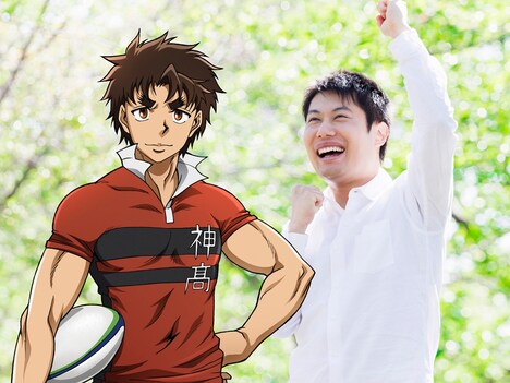 「ダイナミックフォト機能」を活用した合成写真。