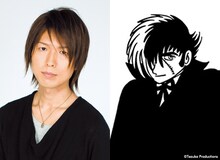 左から神谷浩史、ブラック・ジャックのイラスト（オリジナル版）。