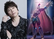 左から置鮎龍太郎、デッドクロス殿下のイラスト。