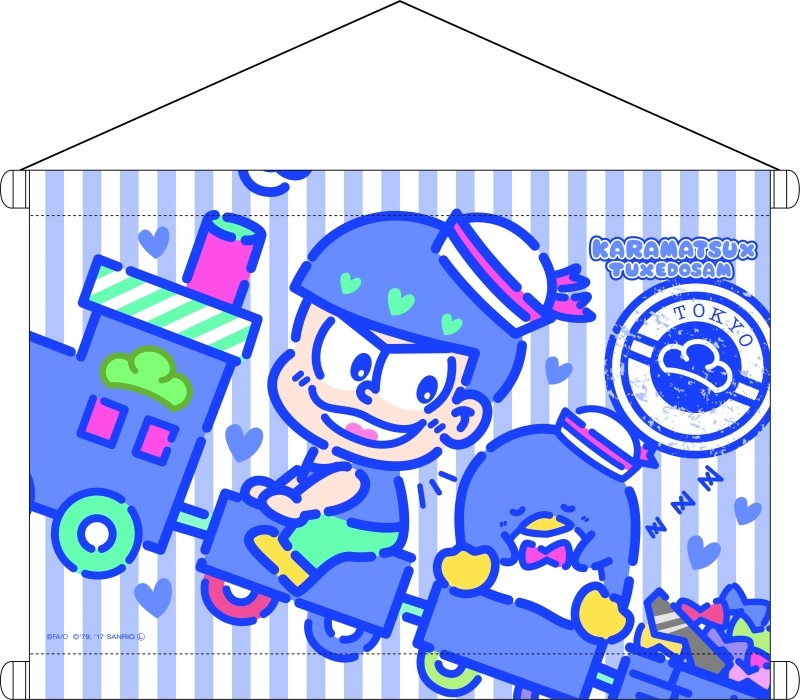 ミニタペストリー（カラ松×タキシードサム）
