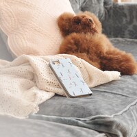 「￼BOOK iPhoneケース」の使用イメージ。