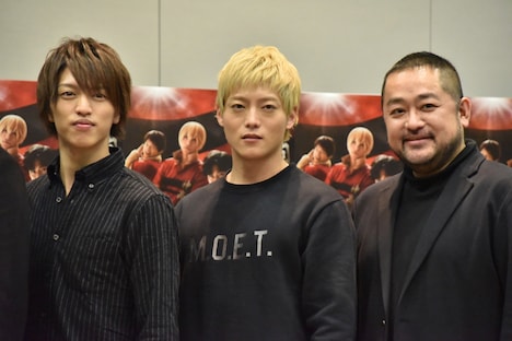 制作発表の様子。